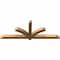 Ekena Millwork Redmond Smooth Timber Gable Bracket, Western Red Cedar, 72"W x 27"H x 3 1/2"D x 3 1/2"F, 9/12 Pitch GBW072X27X0404RED00SWR - alternate 5